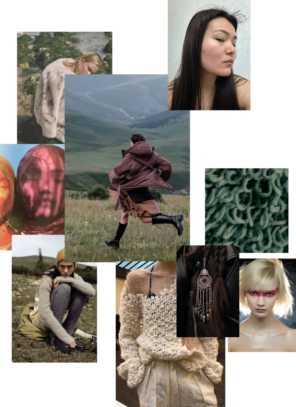 Moodboard: portraits, steppe landscapes and textured knits