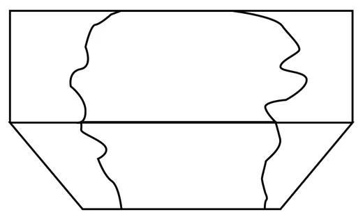 Piece 2.1 — pattern piece drawing